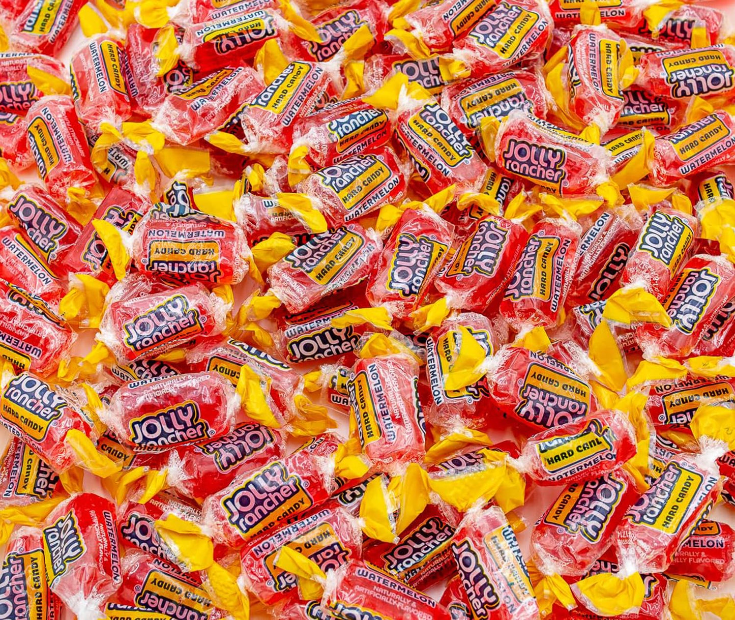 Donty-Tonty WATERMELON JOLLY RANCHER Hard Candy - Bulk 1 lb (74 Individually Wrapped Pieces)