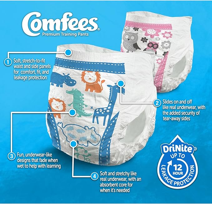 Comfees Boy Training Pants - Size 3T-4T