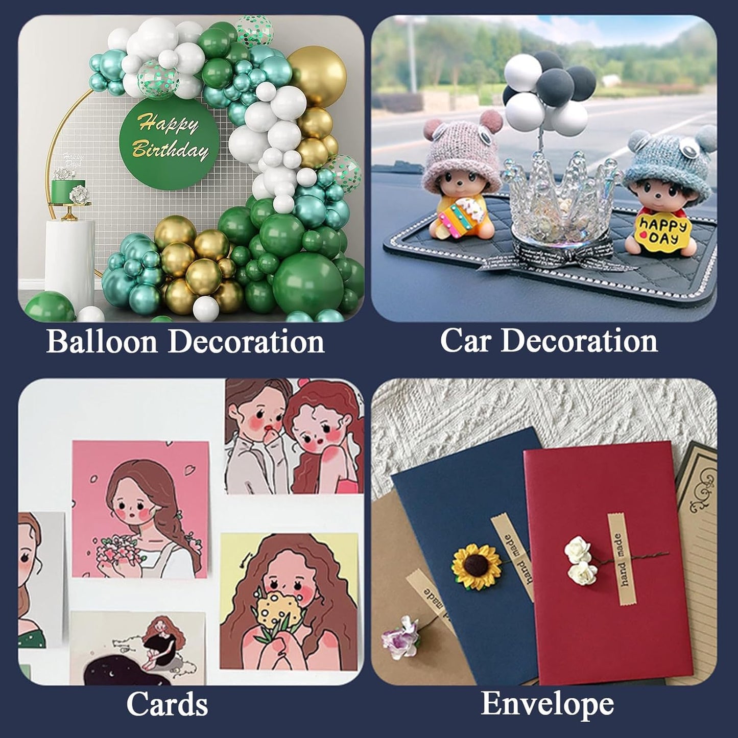 Adhesive Stick dots Two-Sided Sided Mounting Putty Stick Tack for Wall Hanging Crafts Balloons Festival Party Decorations,Clean Removable(0.79"*0.79"-480)