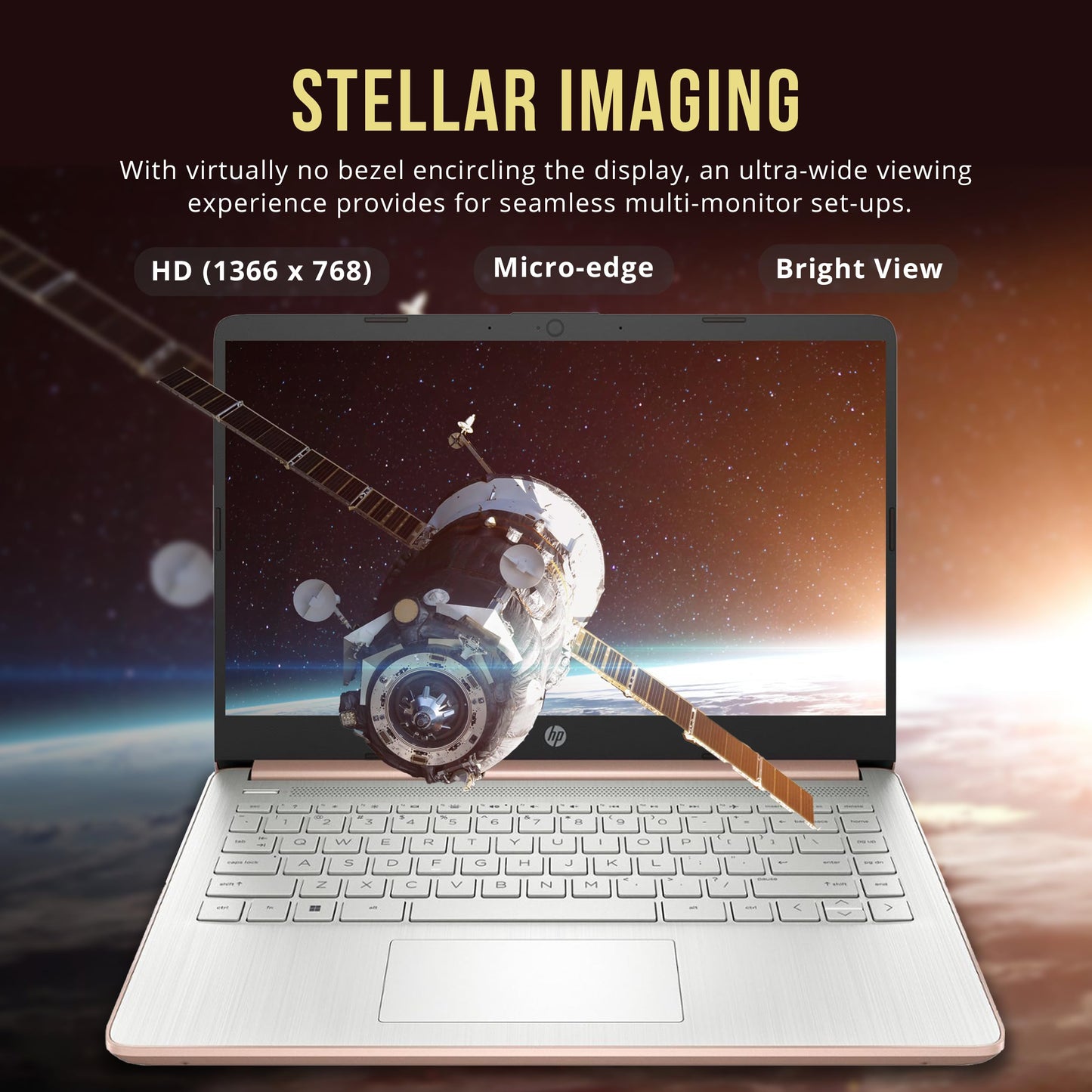 Hp Flagship 14 Hd Laptop With 1 Year Office 365 | 16Gb Ram | 1.22Tb Storage(64Gb Emmc & 160Gb Docking Station Set & 1Tb Cloud St