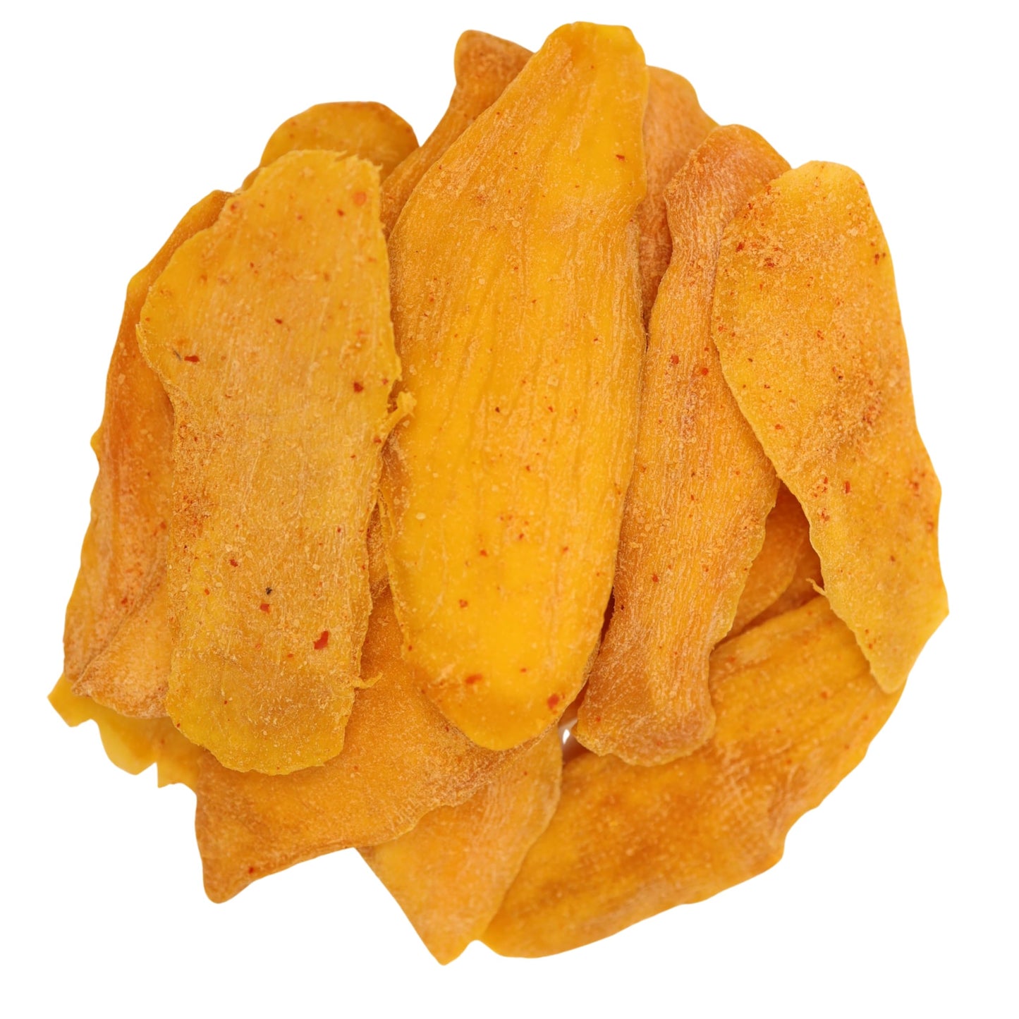 Low Sugar Added SPICY Dried Mango Slices 8 Oz - Delicious Texture Soft & Juicy Low Sugar Added Dried Mango - Naturally Ripened M
