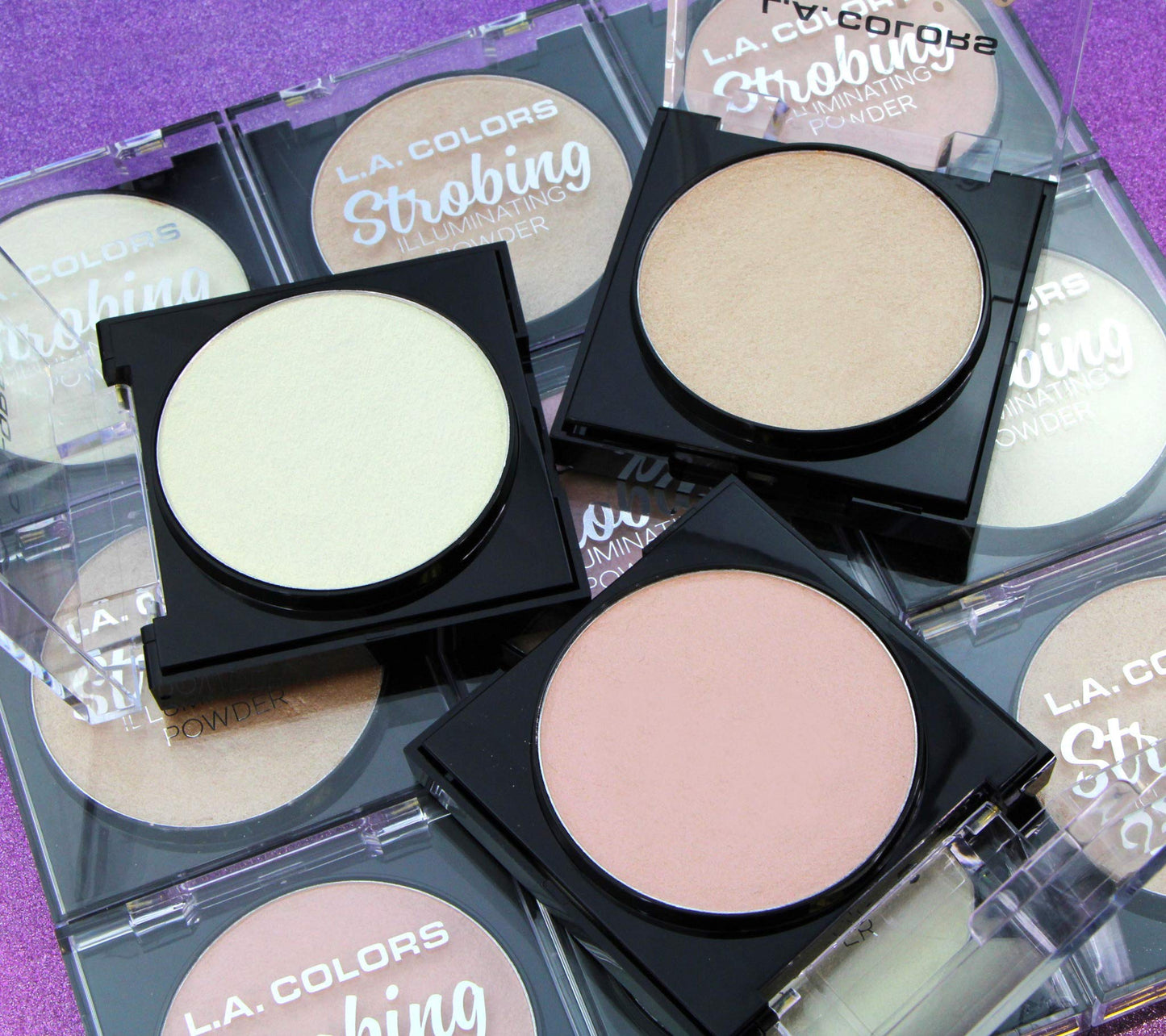 L.A. COLORS Strobing Powder, Flashing pink CSP254