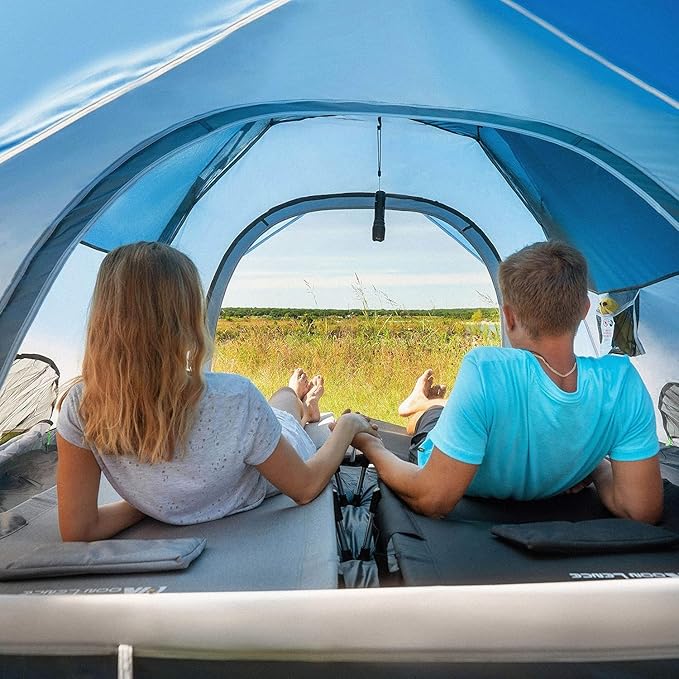MOON LENCE Pop Up Tent Family Camping Tent for 4 Person, Portable Instant/Automatic Tent Waterproof Windproof for Camping Hiking Mountaineering