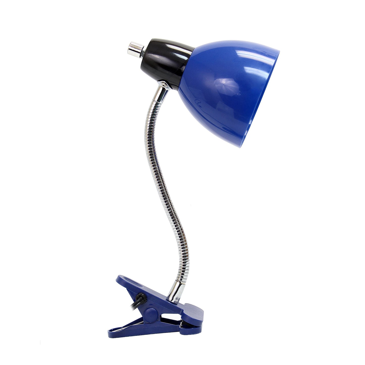 Simple Designs Adjustable Desk Clip Lamp, Blue, Model Ld2014-Blu, Ideal For Desks And Nightstands