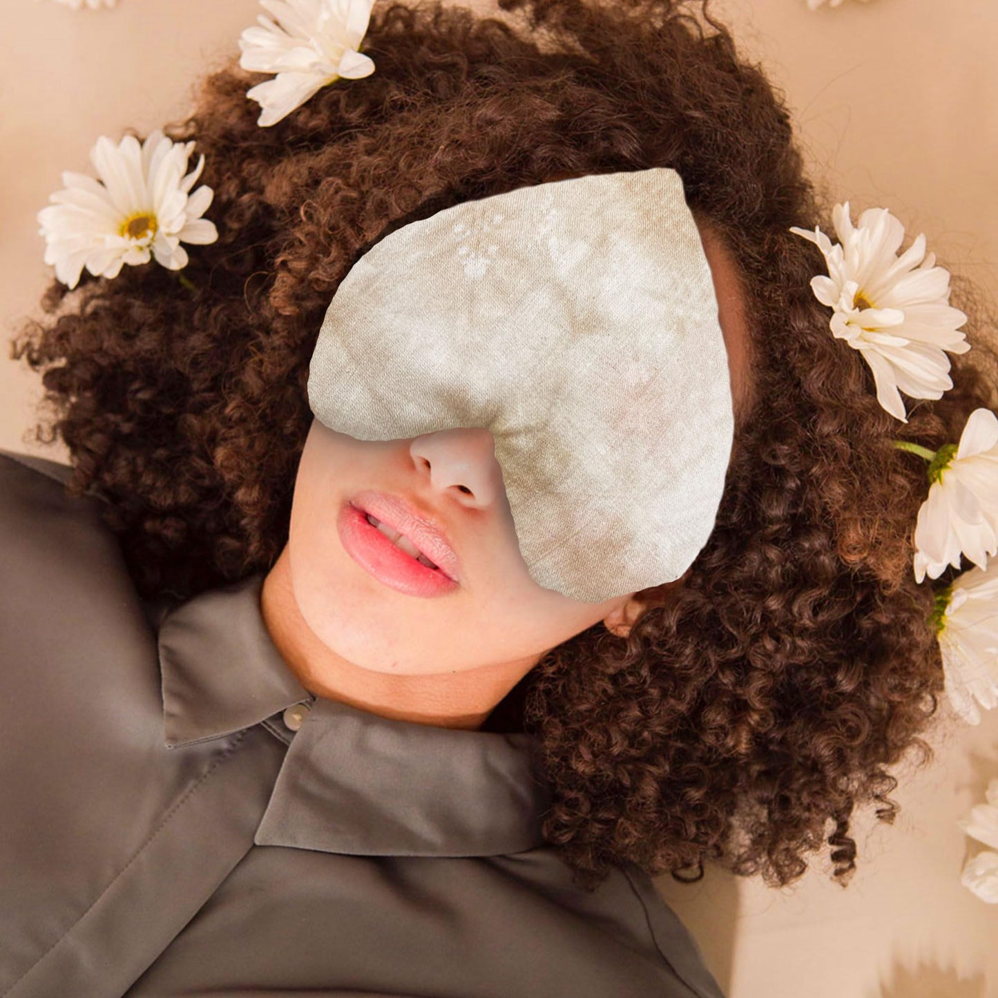 Stillnus Handcrafted Weighted Heart Eye Pillow - Bamboo Cotton with Organic Lavender & Flaxseed - Hot & Cold Relaxation, Ready-to-Gift Self-Care & Meditation Accessory