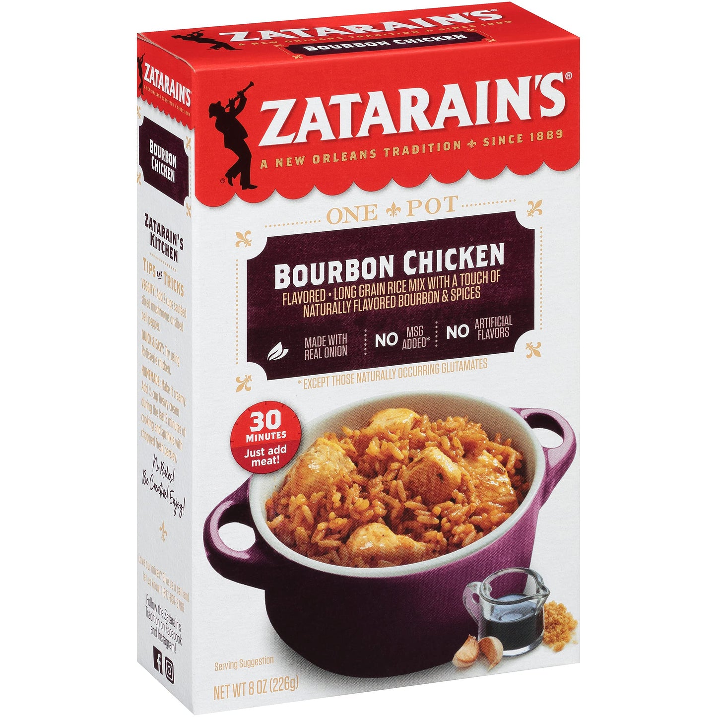 Zatarains spirit-inspired flavor Chicken Flavored Rice 8 oz