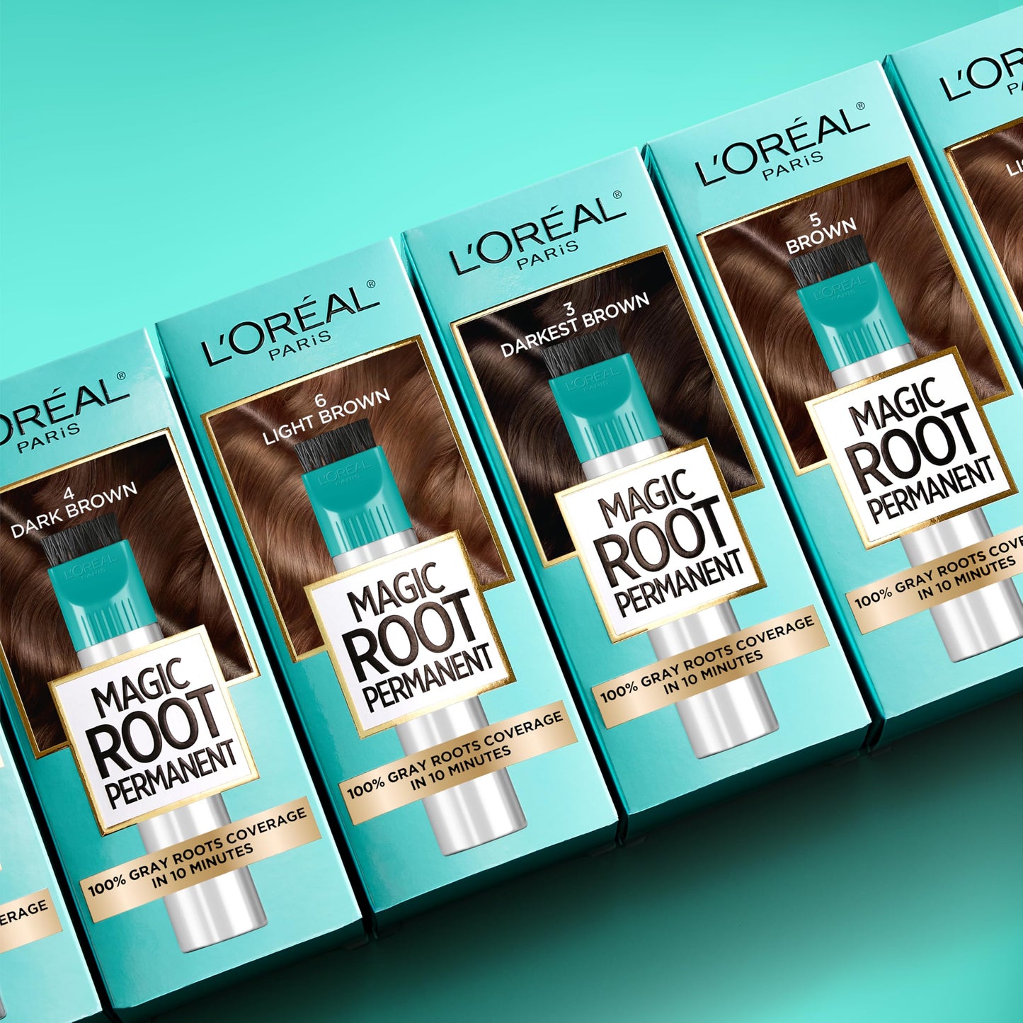 LOr al Paris Magic Root Permanent Hair Color, 10 Minute Hair Dye Kit to Rescue Roots with 100% Gray Hair Coverage, 4A Dark Ash