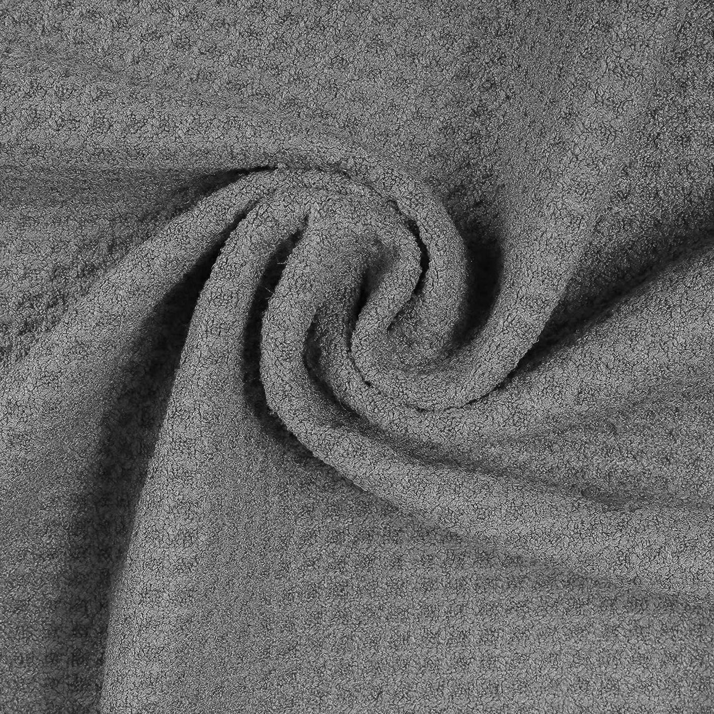 ATTRACTIVE Golf Towels, Microfiber Waffle Pattern Towels - Golf Club Brush with Cleaning (2 Gray Towel+Black Brush)