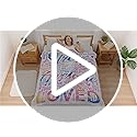 Vibrant Blanket for Women Men - Super Soft Hug Throw for Boys & Girls, Inspirational Get Well Gift After Surgery or Illnes...