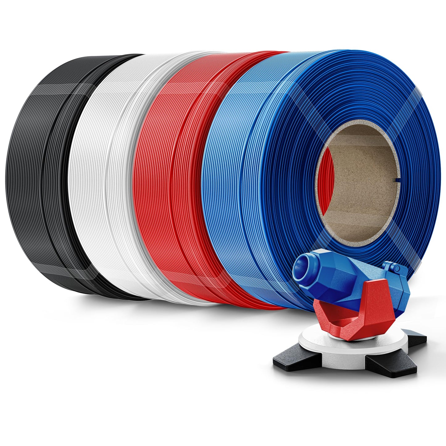 Creality PETG Filament Refill 1.75mm 3D Printer Filament, 4kg (8.8lb) Refilament for Bambu Lab Reusable Spool, Dimensional Accur