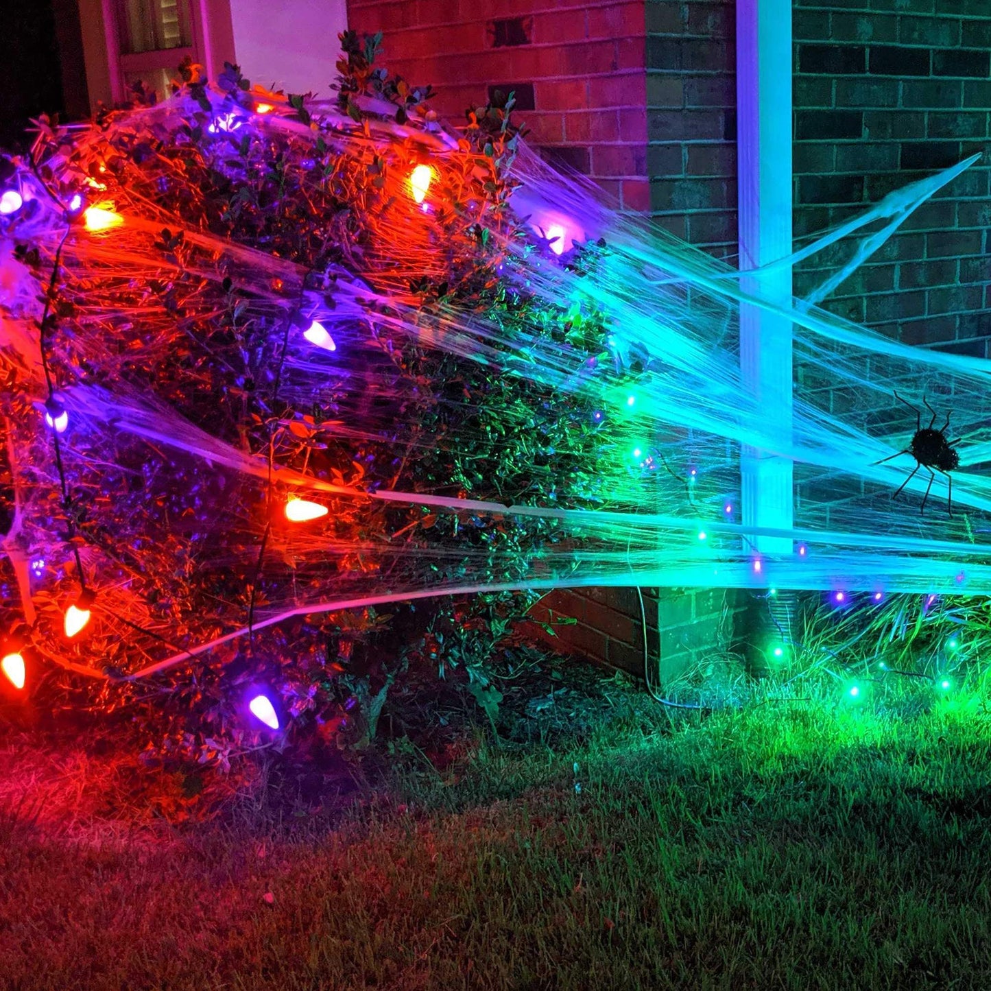 Wintergreen Lighting Opticore 25 Count C9 Purple Smooth Finish Led Christmas Bulbs enhanced Heavy Duty E17 Base Outdoor Christmas Lights Replacement Bulb Halloween Decorations