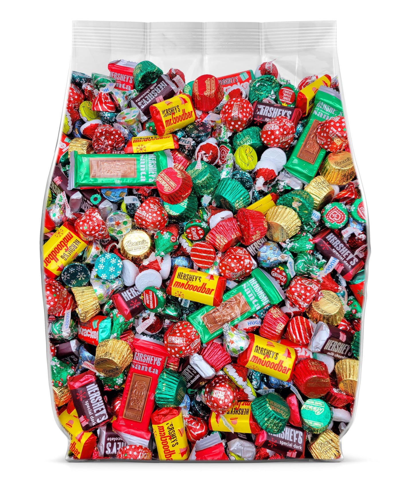 Assorted Christmas Chocolate Variety Pack - 5lb Bulk Christmas Candy Individually Wrapped for Stocking Stuffers Party Favors Secret Santa Gift Bags and Holiday - Assorted Holiday Candy Bulk Mix - 5 Pounds