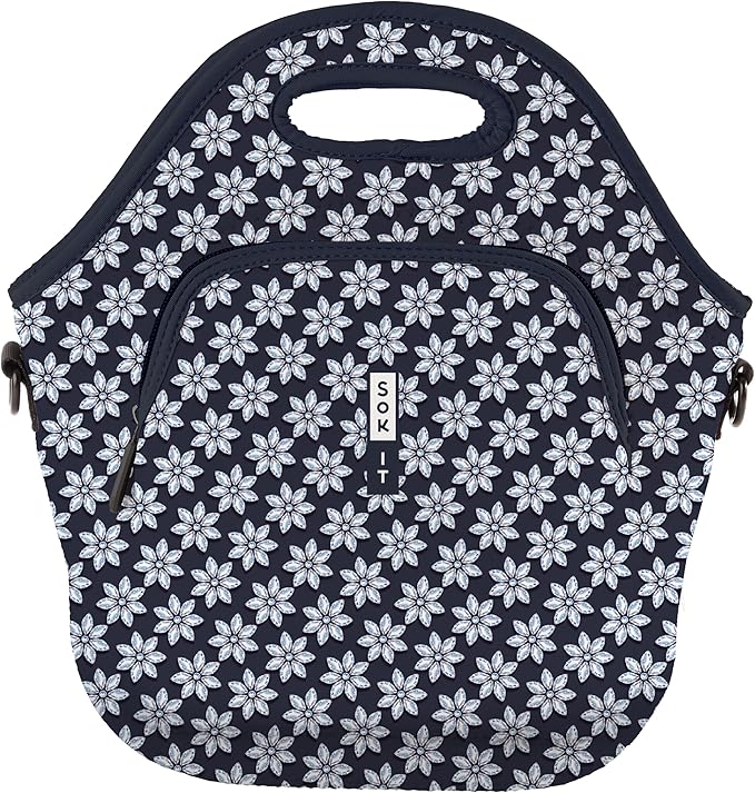 Sok It LunchTote Zippered Bag Insulated Neoprene Caddy (Frost Yourself, X-Large 6.5 Quart Lunch Tote)