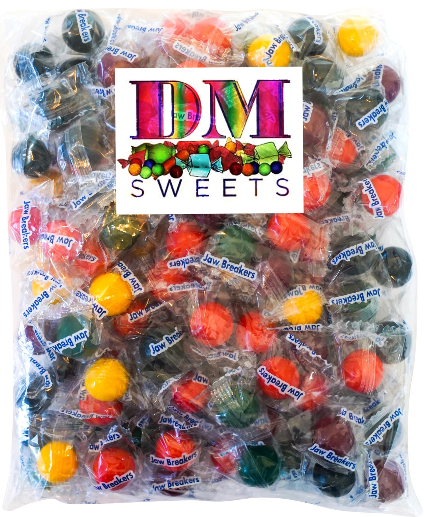 Jawbreakers Hard Candy - 2 Lbs Of Assorted Sweet Fruit Flavored Individually Wrapped Suckers