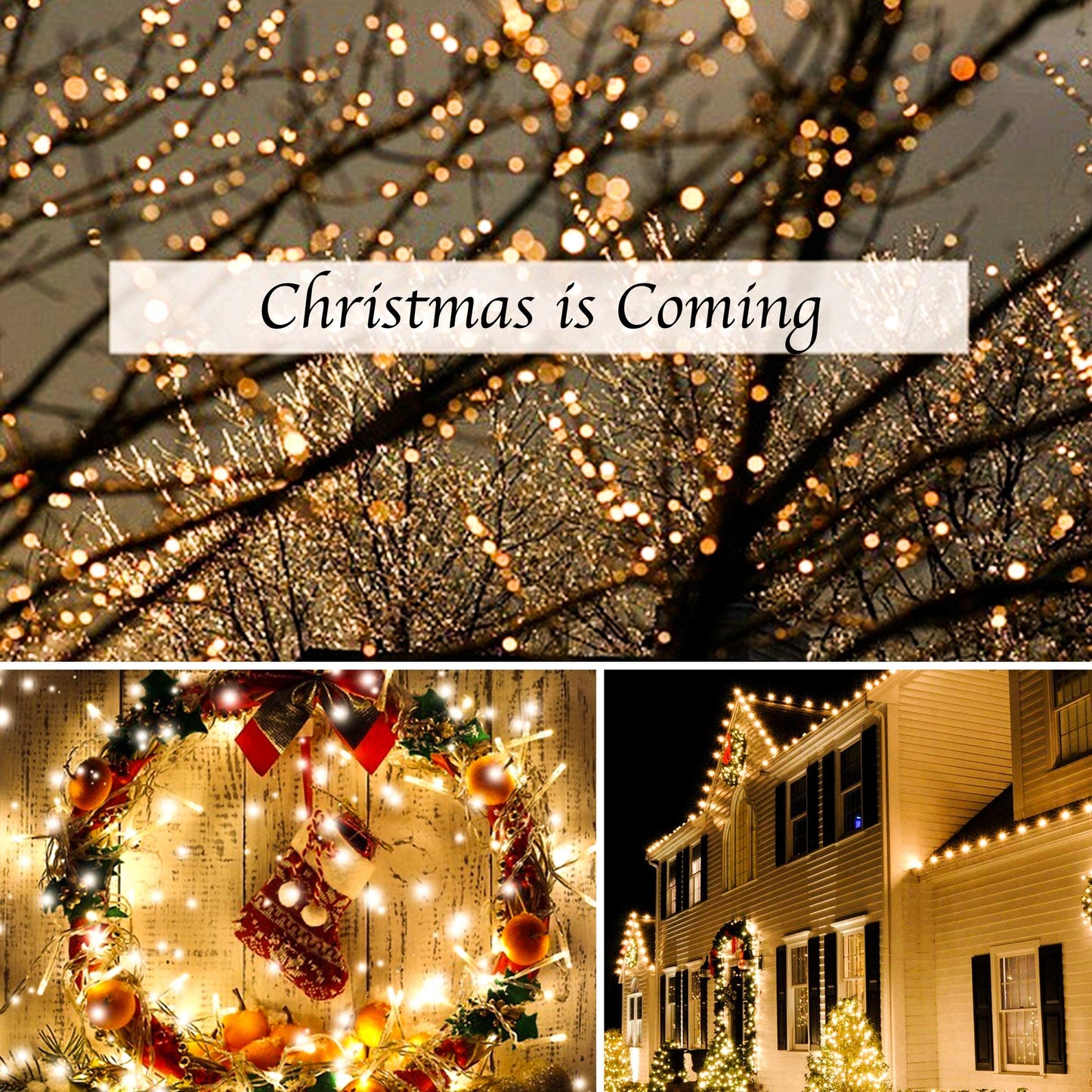Louis Choice Led String Lights, 100 Warm White Lights, 49Ft Waterproof, Indoor/Outdoor, With Timer, Model Lc_Slp