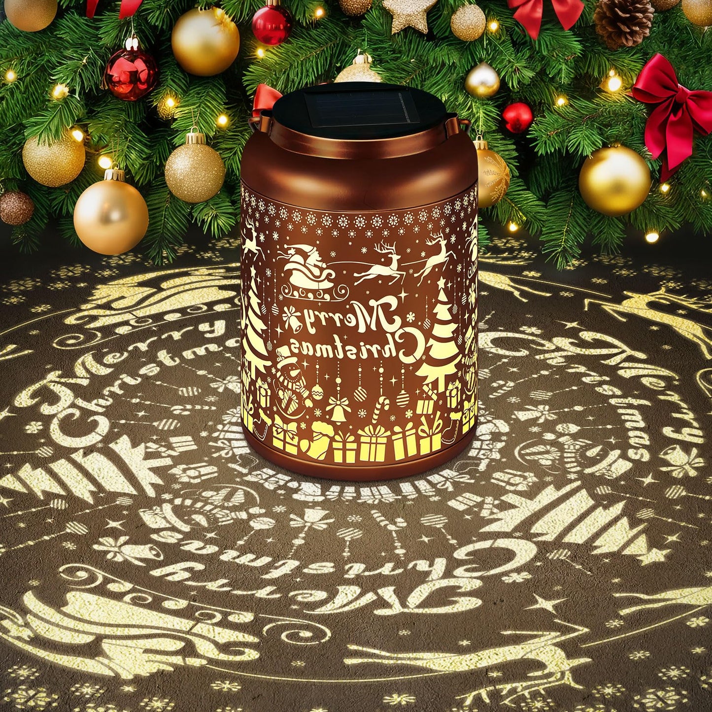 Birthday Gifts for Women Mom Grandma Solar Lantern Outdoor Waterproof, Gardening Gifts for Women, Christmas Garden Decor Hanging
