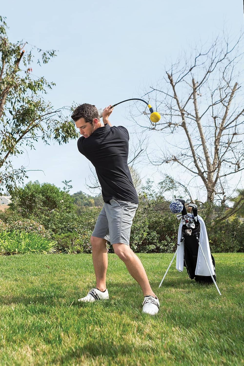 SKLZ Golf Swing Trainer and Warm Up Tool- Essential Golf Accessories for Golfers, Increase Swing Speed, Distance, Balance and Grip Strength