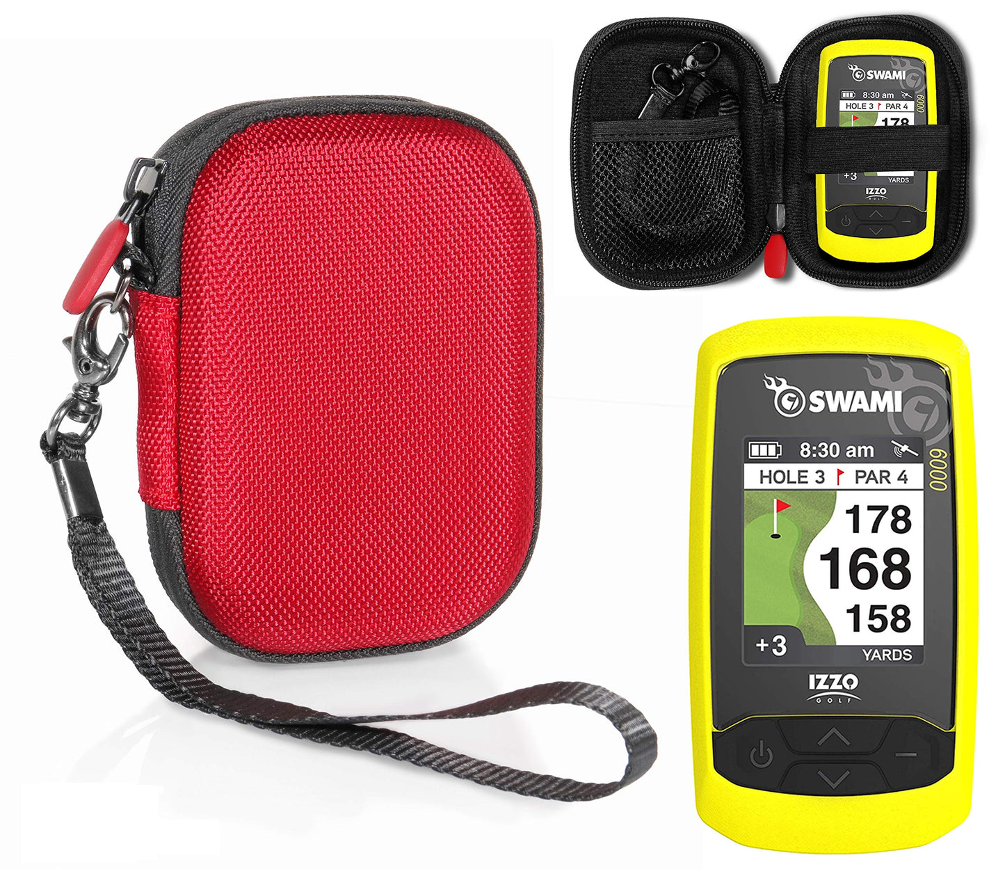 CaseSack GPS Case for Izzo Swami 6000, 4000, 5000 Golf GPS Rangefinder; Garmin Approach G30, G6, G7 -Like New