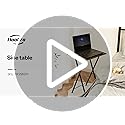 HOOBRO Folding TV Table, TV Tray, Stable Snack Table for Small Space, Portable Sofaside Desk, Easy Assembly and Storage, I...