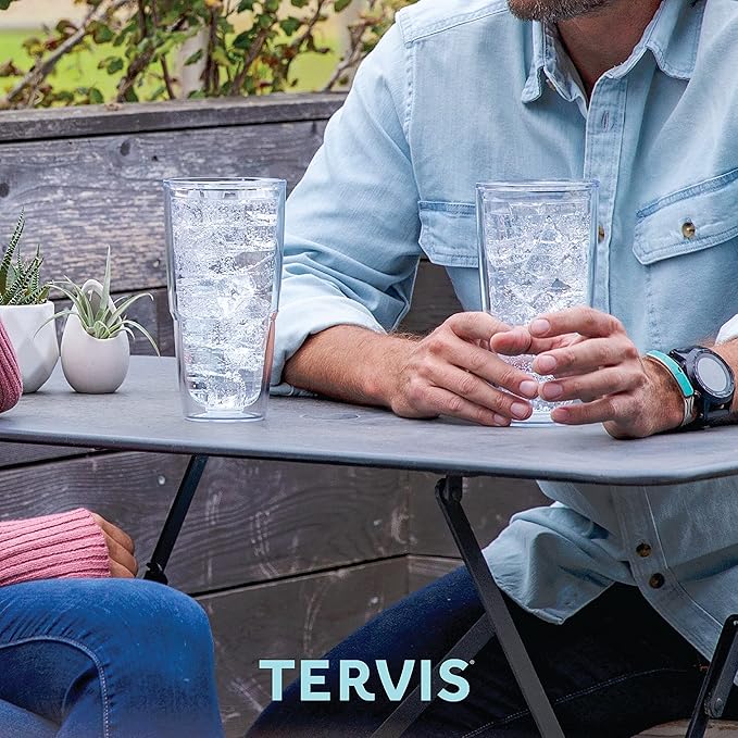 Tervis Softball - All Over Made in USA Double Walled Insulated Tumbler Cup Keeps Drinks Cold & Hot, 24oz - No Lid, Classic