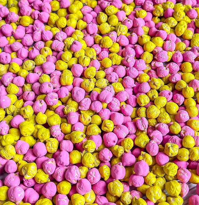 Colored Chickpeas for Sensory Play and Sensory Bins - Many Different Seasonal Colors (4 Cups, Lemonade)