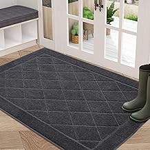BEQHAUSE Dirt Trapper Door Mat 32" x 48", Doormat Non-Slip Entryway Rugs Washable, Dog Door Mat Stain Resistant and Absorb...