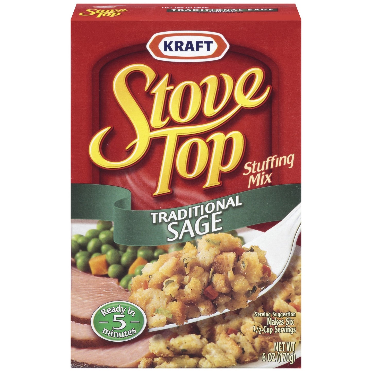 Stove Top Traditional Sage Stuffing Mix (12 ct Pack, 6 oz Boxes)