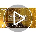 LE Fairy Curtain Lights Battery Operated & USB Plug in, Remote 10 x 10 ft Hanging String Lights for Bedroom Wall, 300 LED ...
