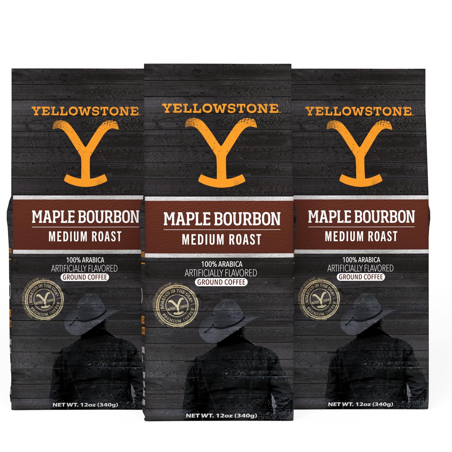 Yellowstone Maple spirit-inspired flavor Medium Roast Coffee 100% Arabica Ground Coffee 36 oz.