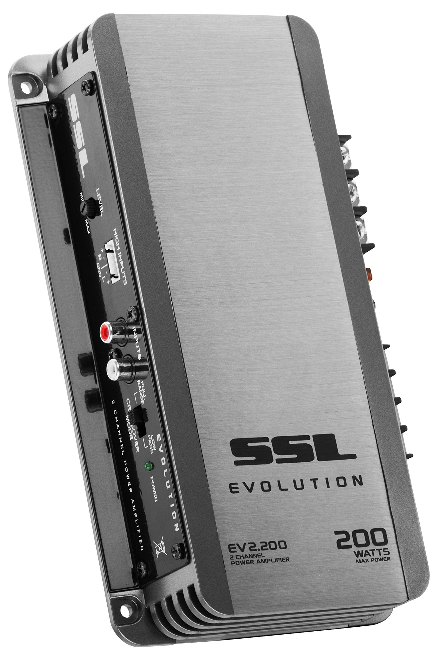 Sound Storm Laboratories Ev2.200 2 Channel Car Audio Amplifier - 200 High Output 2-8 Ohm Stable High/Low Level Inputs Hook Up To Subwoofer For Bass -Like New