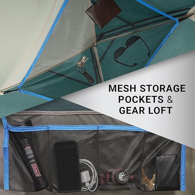 Coleman Skydome Tent with 5 Minute Setup,Weatherproof Tent with Rainfly & Carry Bag, 20% More Headroom Than Traditional Canopies
