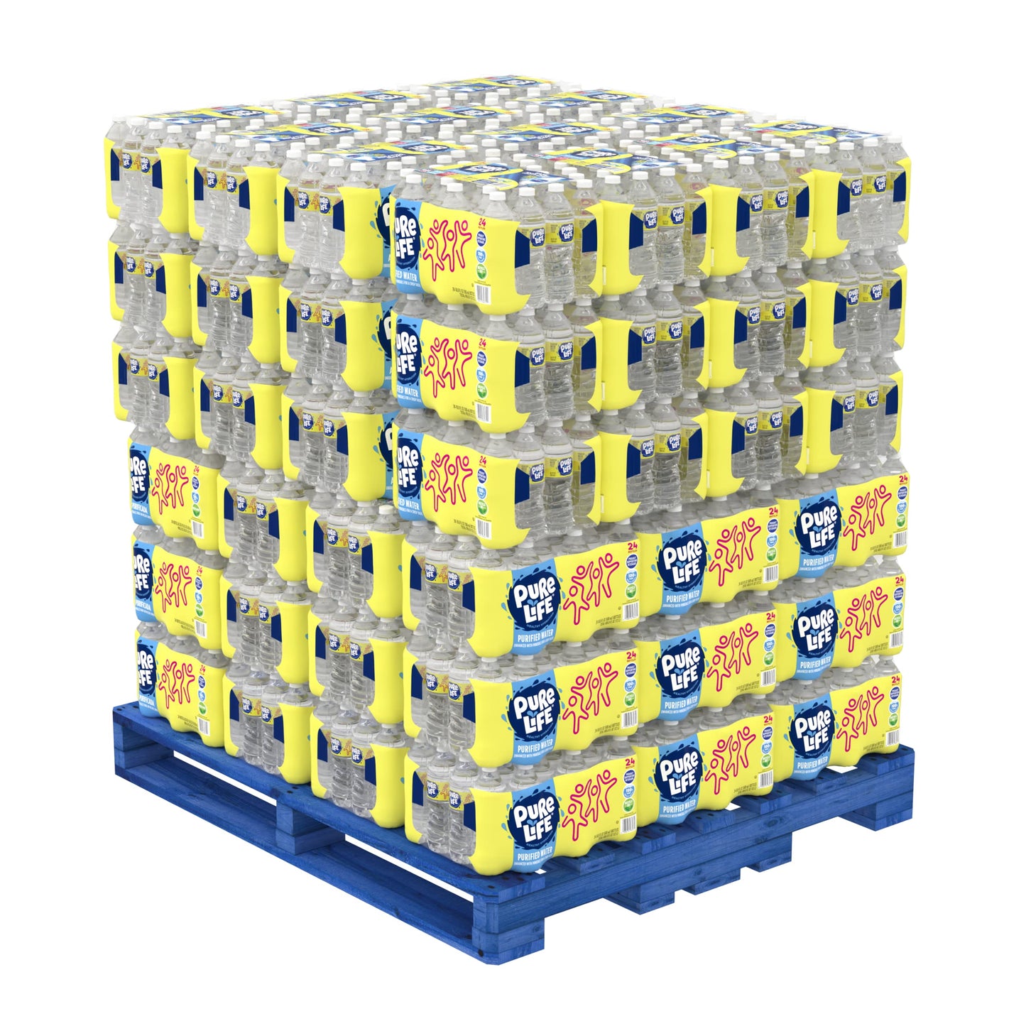 Pure Life, Purified Water, Plastic Bottled Water, Pallet of 78 Cases, Clear, 16.9 Fl Oz (Pack of 78)