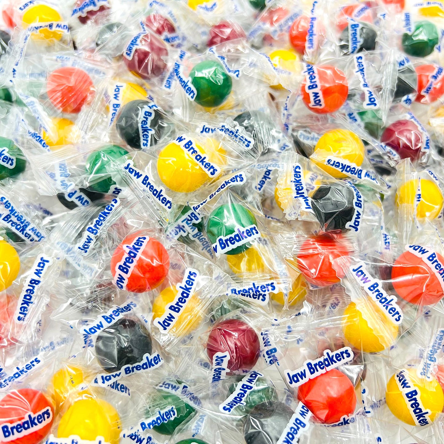 LaetaFood Jawbreakers Mini Hard Candy Fruit Flavored Assortment Individually Wrapped (1 Pound Bag)