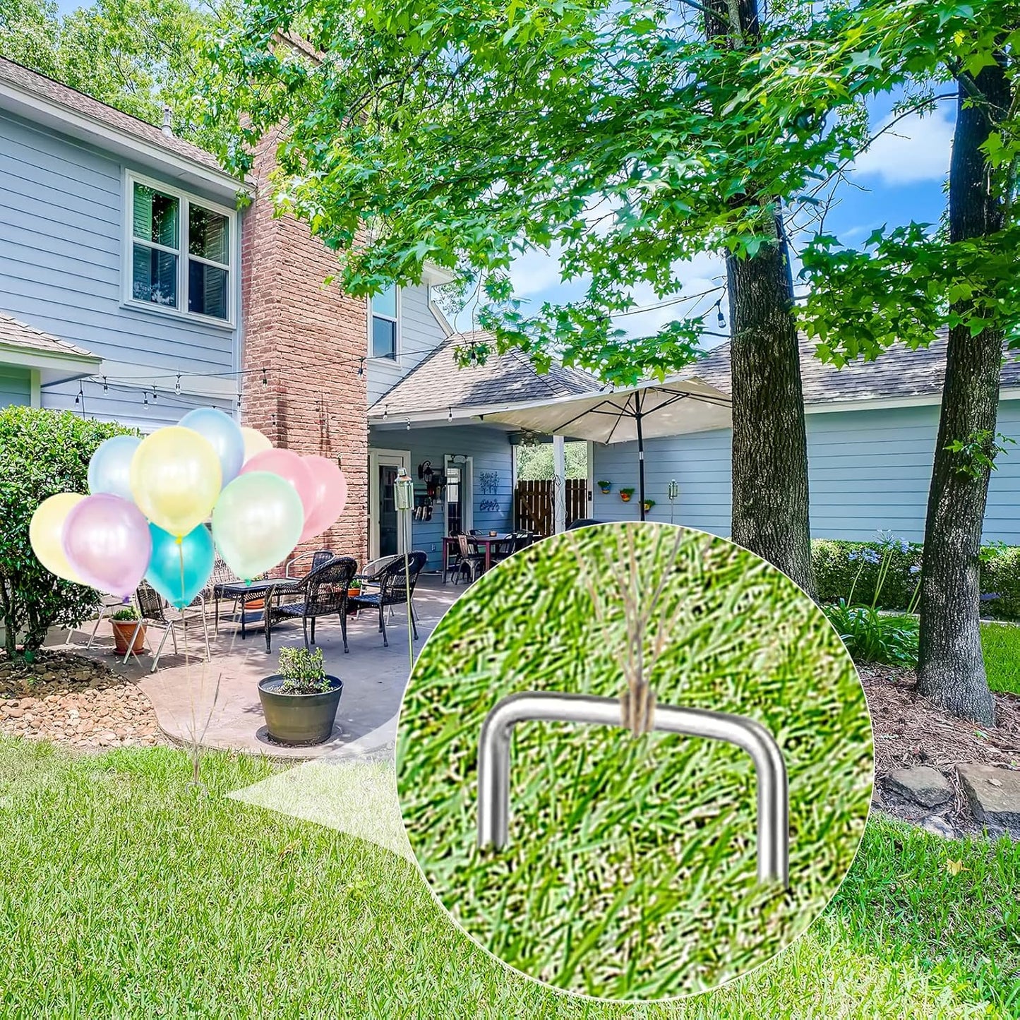 Landscape Staples Galvanized Garden Stakes, Heavy Duty Garden Pins for Fences, Lawns, Weed Barriers and Landscape Fabrics, Netting, Irrigation Hose (6 inch, 25)
