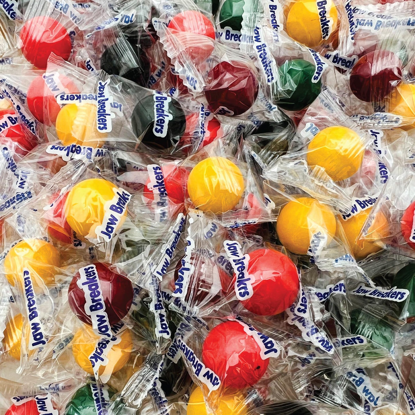 Jaw Breakers - 2 Pound Bulk Pack (About 170 Count) - Assorted Fruit Hard Candy - Individually Wrapped Candy - Lemon, Lime, Cherr
