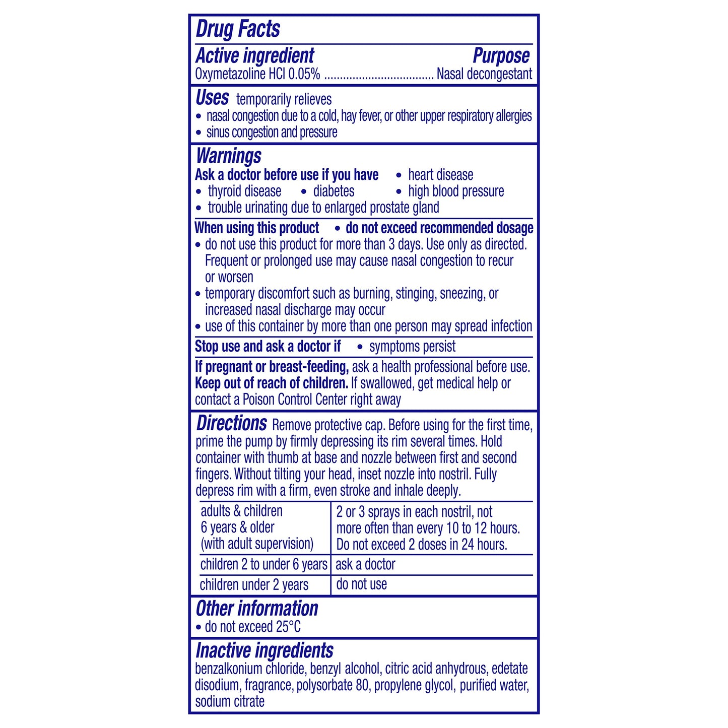 Vicks Sinex Severe Nasal Spray with VapoCOOL, Soothing Vapors, Decongestant Medicine, Relief from Stuffy Nose Due to Cold or Allergy, & Nasal Congestion, Sinus Pressure Relief, 265 Sprays