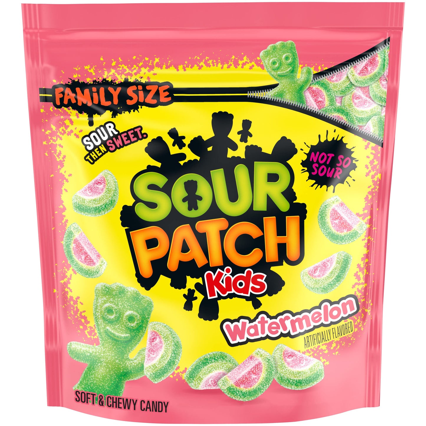 SOUR PATCH KIDS Watermelon Soft & Chewy Candy, Family Size, 1.8 lb Bag