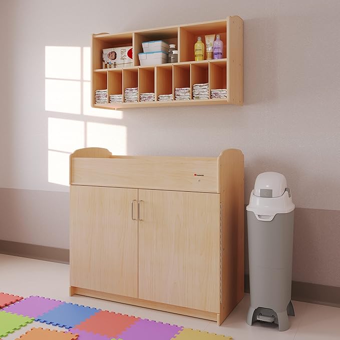 Foundations Hands Free Tall Diaper Pail with Airtight Lid - Durable & Odorless Diaper Disposal, Large Capacity, Holds up to 60 Newborn Diapers, Refill with Any Bags, Gray (9622057)