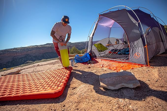 Big Agnes Rapide SL Insulated Sleeping Pad, Orange, Double Wide (40X72)