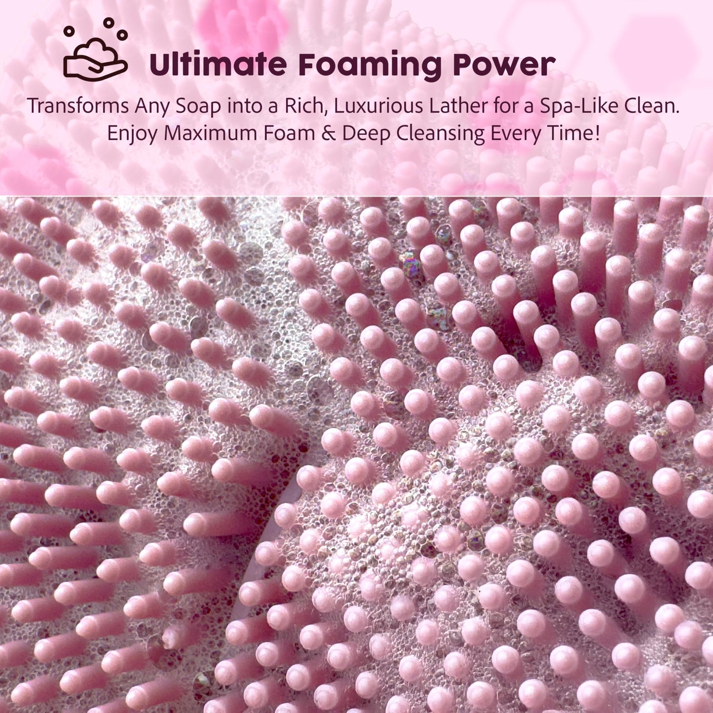 Lintach Silicone Body Scrubber for Women - Gentle Exfoliating Body Scrubber, Ergonomic Silicone Shower Scrubbers, Reusable, Hygi