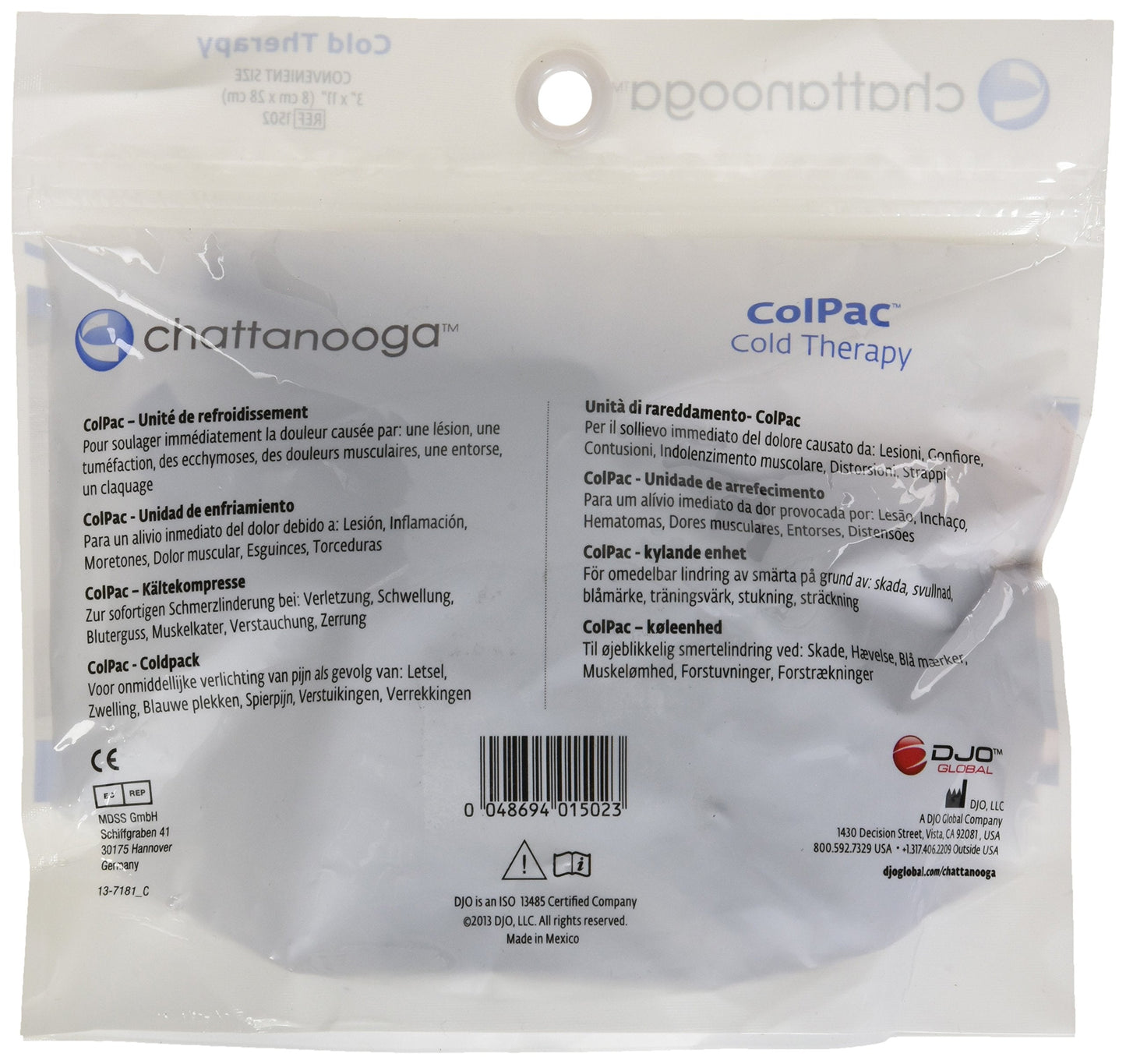 Chattanooga ColPac Blue Vinyl Strip | 3 in x 11 in | Pack of 2