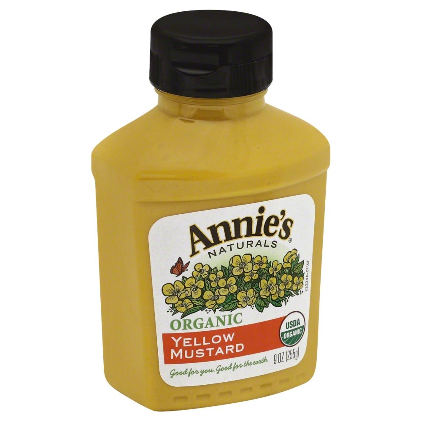Annies Homegrown, Mustard Yellow Org, 9 Oz, (Pack Of 12)