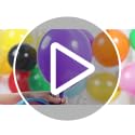 Meanplan 100 Pcs Link Balloon Quick Linking Latex Connected Balloons Linkable for Halloween Thanksgiving Day Carnival Wedd...