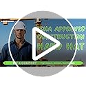AOLAMEGS Construction Safety Hard Hat with Visor-ANSI Z89.1 OSHA Approved Construction Safety Helmet,Vented White Hard Hat...