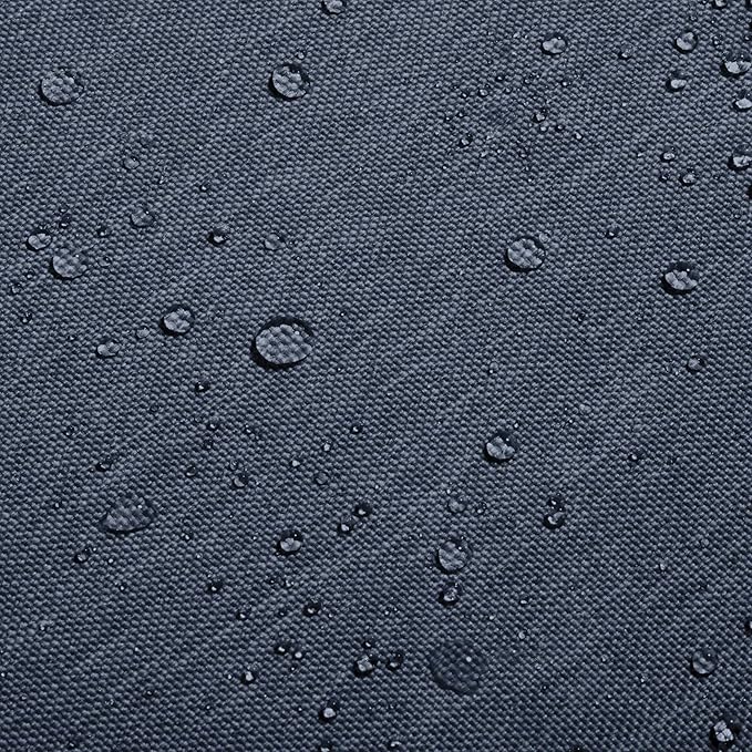 Classic Accessories Montlake Water-Resistant 25 x 18 x 4 Inch Patio Lounge Back Cushion, Heather Indigo Blue, Outdoor Loveseat Cushions