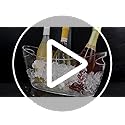 Ice Bucket for Parties 5.5 Liter Large Clear Champagne Beer Tub Mimosa Bar Supplies Kit Acrylic Plastic Wine Beverage Buck...