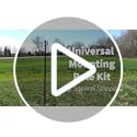 Universal Mounting Pole Kit – Heavy-Duty Rust-Resistant Bird House & Feeder Post with Versatile Mounting Flange, Threaded ...
