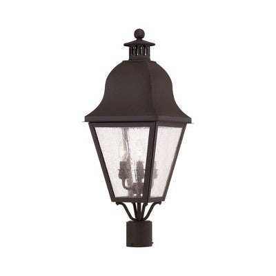 Livex Lighting Amwell 3 - Light Post Light in Bronze