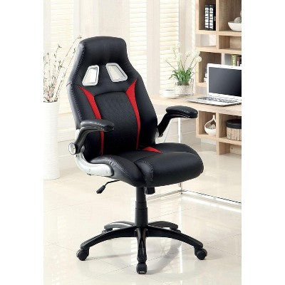 Kumasinova Adjustable Ergonomics Gaming Chair 360°Swivel Chair with Wheel,Black/Red Computer Chair for Office&Home,Versatile Leisure Chair