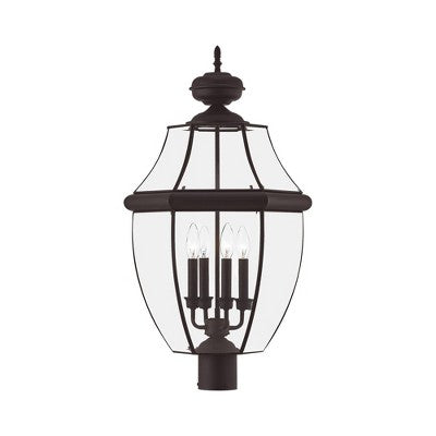 Livex Lighting Monterey 4 - Light Lantern in Bronze